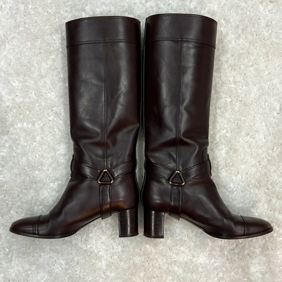 YSL SAINT LAURENT Knee High Boots Sz 40 - Picture 4 of 7